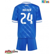 Camiseta Real Madrid Dean Huijsen #24 Tercera Equipación para niños 2025-26 manga corta (+ pantalones cortos)